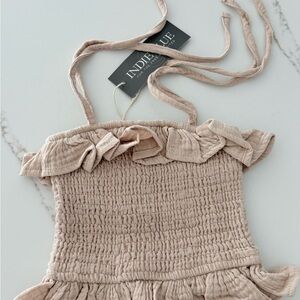 Indie June Kids Ruffle Top - Cream